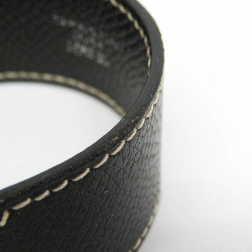 Hermes Nabab Leather Bangle Black - Picture 7 of 11